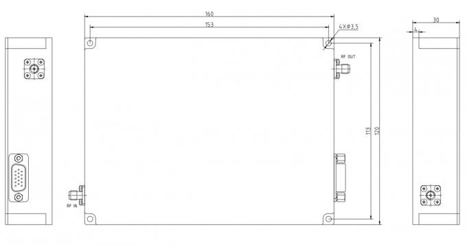 High Performance Communication Module 500-3000MHz RF Power Amplifier for Signal Generators and Analyzers 1