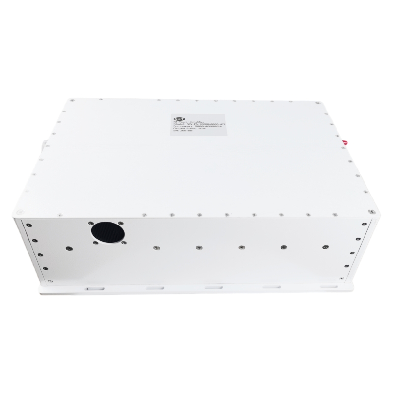 Broadband 18–40 GHz 50 W rack-mount RF power amplifier