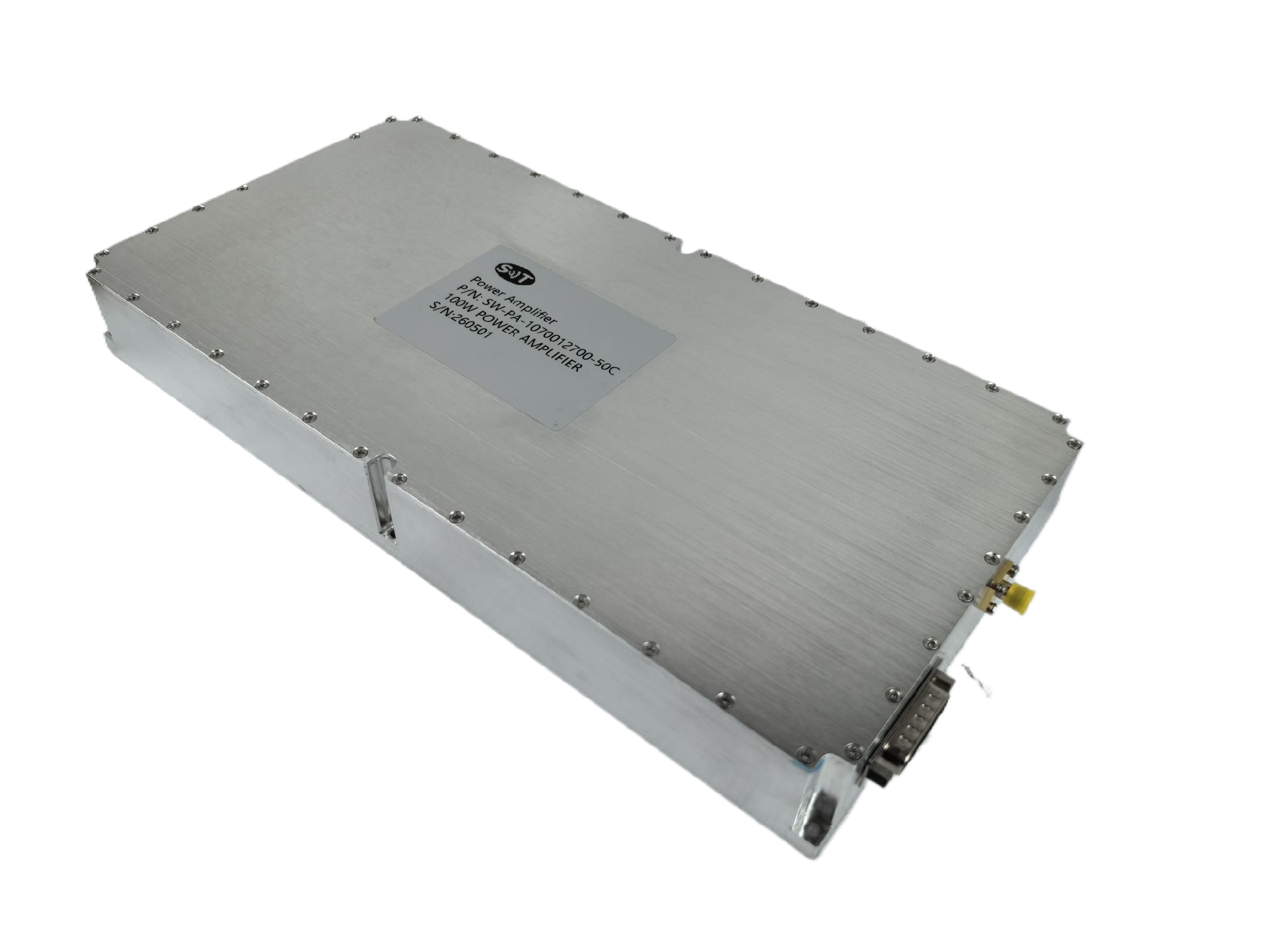 Compact Lightweight High Power Density Microwave Amplifier Size